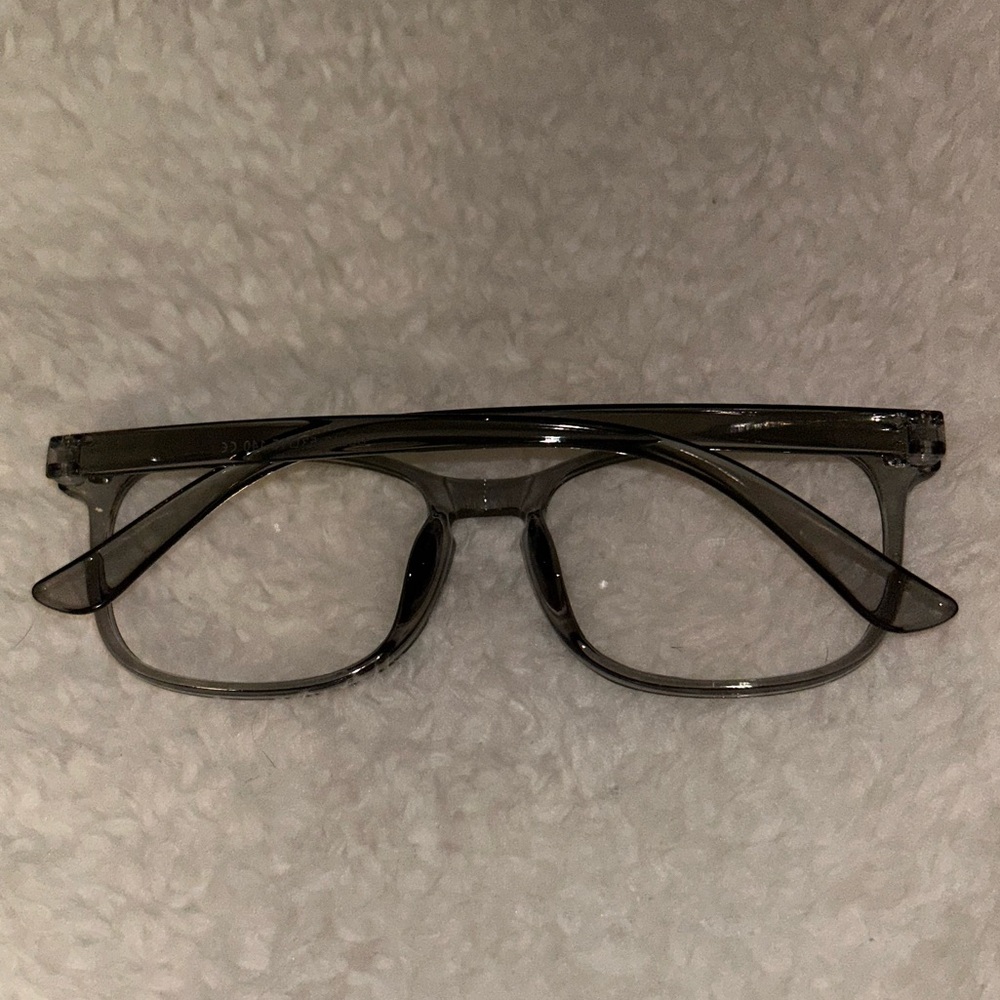 Gray Square Blue Light Glasses NEW - Picture 2 of 2